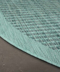 Buitenkleed rond - Coastal blauw - close up, thumbnail