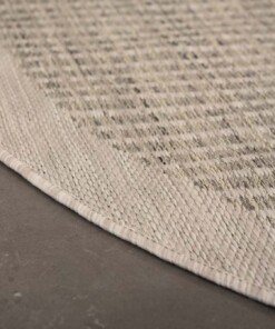 Buitenkleed rond - Coastal grijs - close up, thumbnail