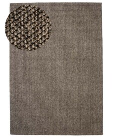 Laagpolig vloerkleed - Loom grijs - overzicht, thumbnail