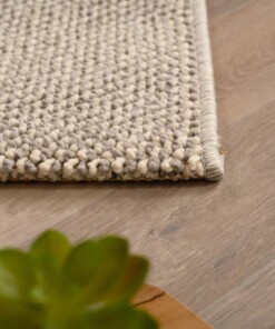 Laagpolige loper - Loom zilver - close up, thumbnail Laagpolige loper - Loom zilver - close up, thumbnail