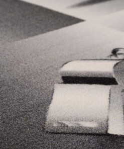 Kindervloerkleed - Joy Voetbal grijs - close up, thumbnail