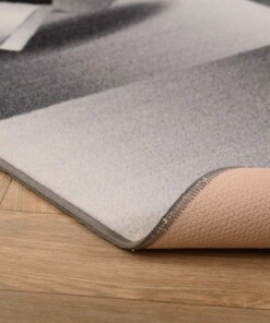 Kindervloerkleed - Joy Voetbal grijs - close up, thumbnail