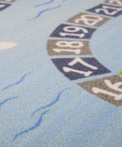 Kindervloerkleed - Joy Piraten blauw - close up, thumbnail Kindervloerkleed - Joy Piraten blauw - close up, thumbnail