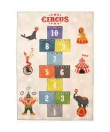 Kindervloerkleed - Joy Hinkelspel circus grijs - overzicht, thumbnail Kindervloerkleed - Joy Hinkelspel circus grijs - overzicht, thumbnail