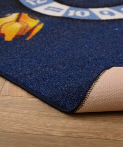 Kindervloerkleed - Joy Ruimte donkerblauw - close up, thumbnail Kindervloerkleed - Joy Ruimte donkerblauw - close up, thumbnail