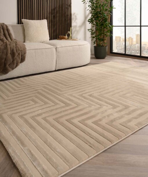 Scandinavische loper - Serene Lys beige - sfeer