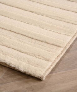 Scandinavisch vloerkleed - Serene Lys crème - close up, thumbnail