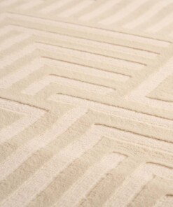 Scandinavisch vloerkleed - Serene Voss crème - close up, thumbnail Scandinavisch vloerkleed - Serene Voss crème - close up, thumbnail