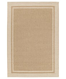 Buitenkleed ruiten - Corde Cadre naturel/wit - overzicht, thumbnail