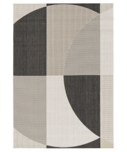 Buitenkleed abstract - Verdance Celeste zwart/beige - overzicht