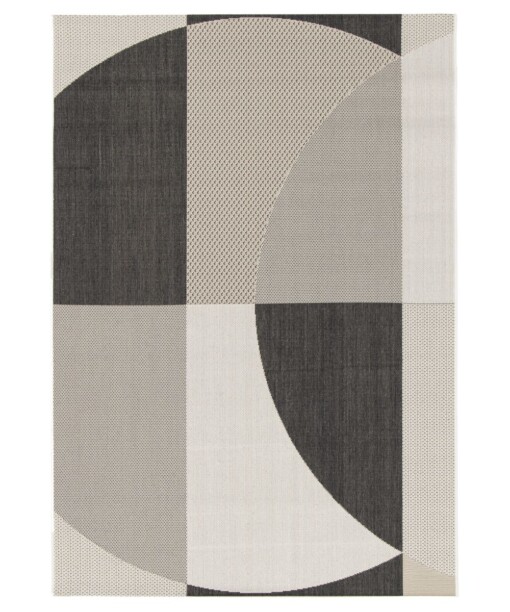 Buitenkleed abstract - Verdance Celeste zwart/beige - overzicht
