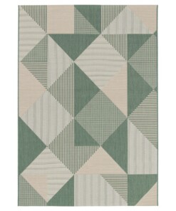 Buitenkleed ruiten - Verdance Mesa groen/beige - overzicht