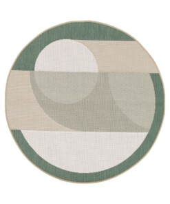 Rond buitenkleed - Verdance Solis groen - overzicht