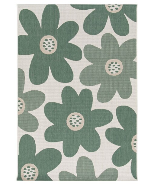 Buitenkleed bloemen - Verdance Floral groen - overzicht