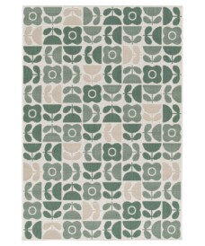 Buitenkleed bloemen - Verdance Bloom groen - overzicht, thumbnail