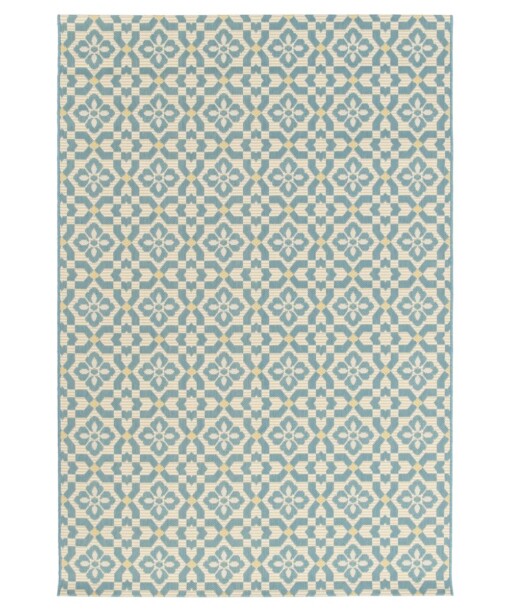 Buitenkleed - Bubbly Tulip turquoise - overzicht