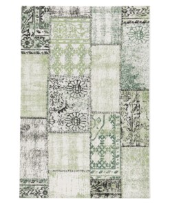 Patchwork buitenkleed - Verdant Foliage groen - overzicht
