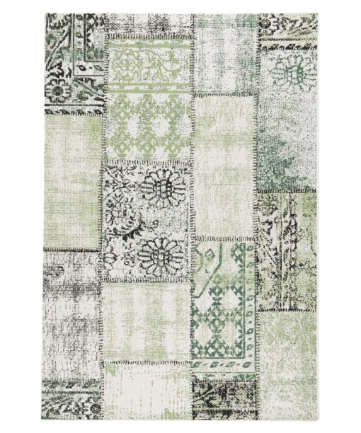 Patchwork buitenkleed - Verdant Foliage groen - overzicht