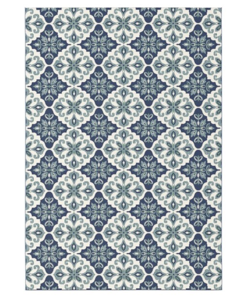 Buitenkleed - Bubbly Delft blauw - overzicht