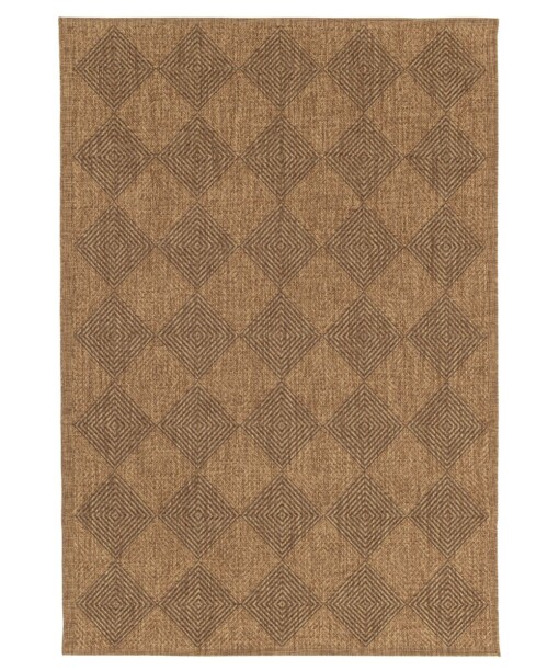 Buitenkleed ruiten - Twill Parquet bruin/zwart - overzicht