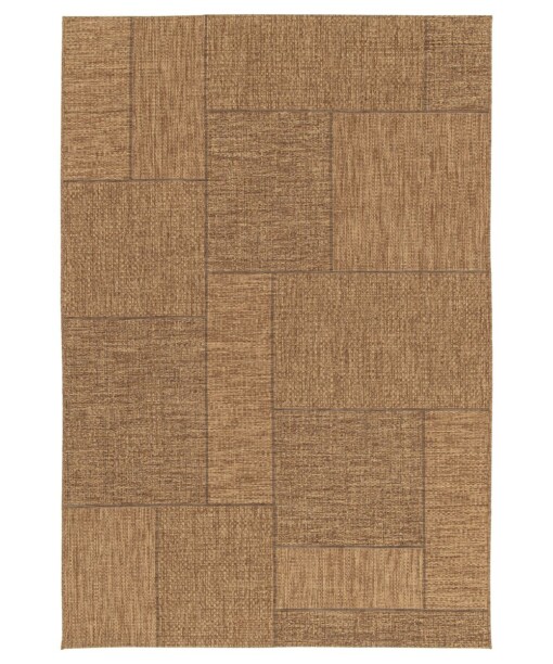 Buitenkleed blokken - Twill Patch bruin - overzicht