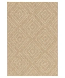 Buitenkleed ruiten - Twill Zenith beige/wit - overzicht, thumbnail