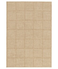 Buitenkleed blokken  - Twill Tile beige/wit - overzicht