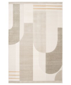Japandi vloerkleed - Forme Courbe beige - overzicht