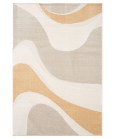 Retro vloerkleed - Forme Flux abrikoos - overzicht, thumbnail
