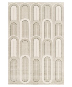 Retro vloerkleed - Forme Pavé taupe - overzicht
