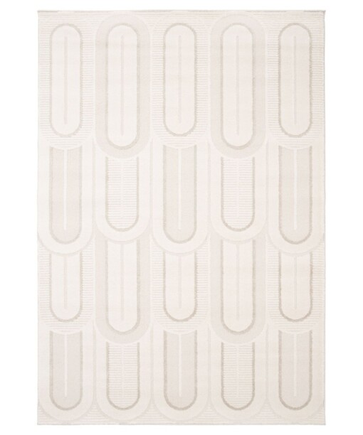 Retro vloerkleed - Forme Pavé ivoor - overzicht