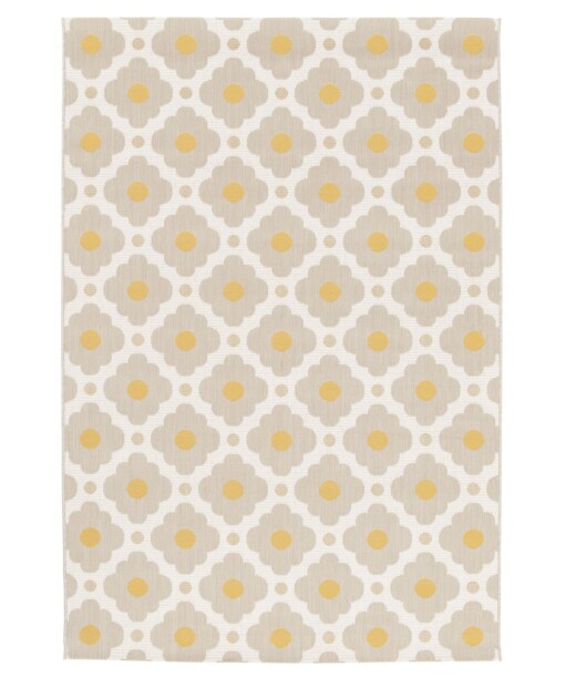 Buitenkleed - Amber Aura beige/geel - overzicht