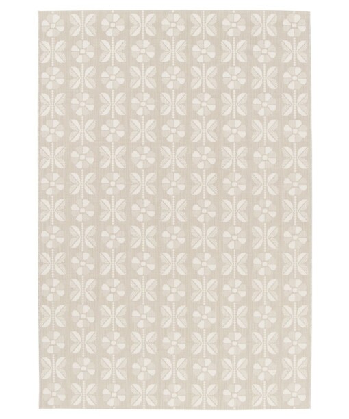 Buitenkleed bloemen - Amber Marigold beige - overzicht