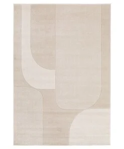 Abstract vloerkleed - Vectura Vallon beige - overzicht