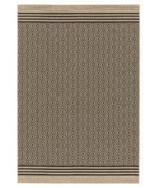 Buitenkleed ruiten - Bask Pavilion beige/zwart - overzicht, thumbnail