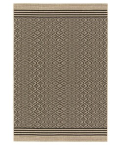 Buitenkleed ruiten - Bask Pavilion beige/zwart - overzicht