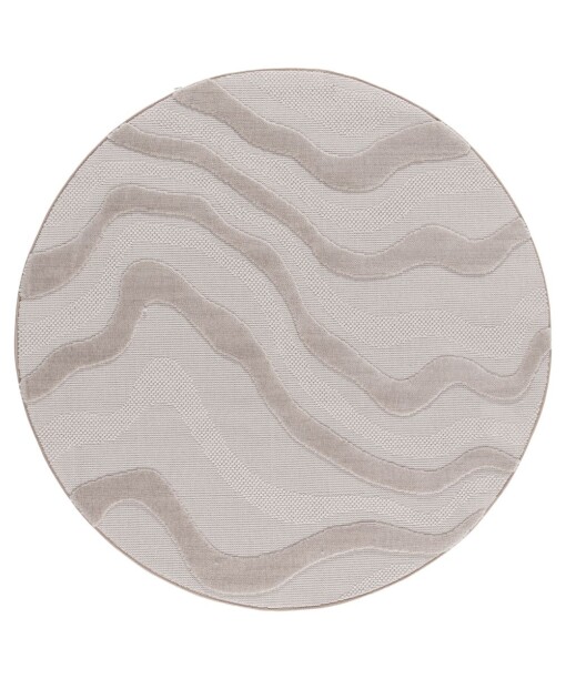 Rond vloerkleed marmer - Elevé Marbe taupe - overzicht