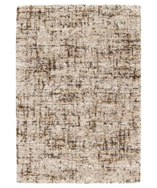 Hoogpolig vloerkleed - Mirage Relic beige/olijfgroen - overzicht