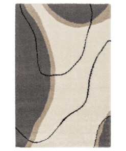 Hoogpolig vloerkleed - Mirage Rivage grijs/beige - overzicht