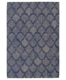 Design vloerkleed - Sapphire Opal jeansblauw - overzicht, thumbnail