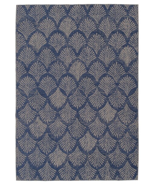 Design vloerkleed - Sapphire Opal jeansblauw - overzicht