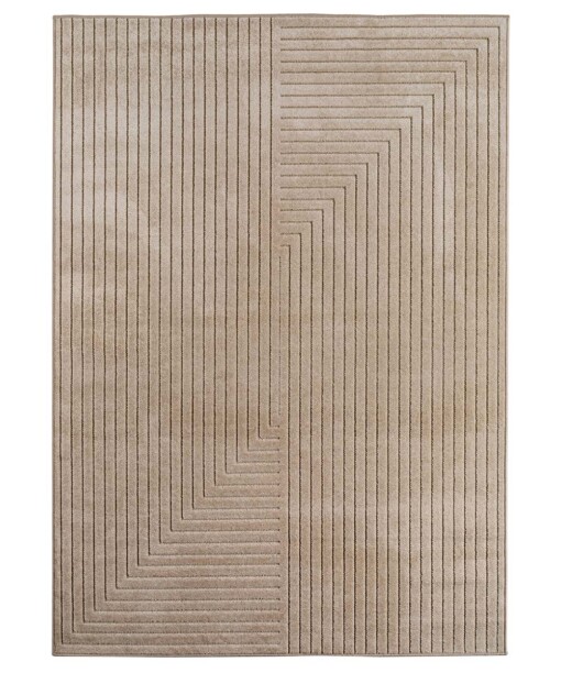 Scandinavisch buitenkleed - Naara Lini beige - overzicht