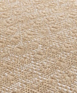 Buitenkleed ruiten - Corde Trellis naturel/wit