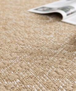 Buitenkleed ruiten - Corde Trellis naturel/wit