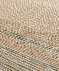 Buitenkleed ruiten - Corde Cadre naturel/groen