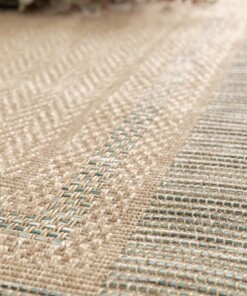 Buitenkleed ruiten - Corde Cadre naturel/groen