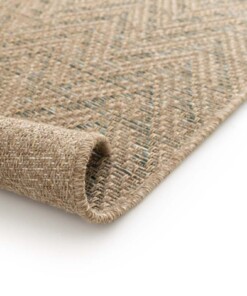 Buitenkleed zig-zag  - Corde Chevron naturel/groen