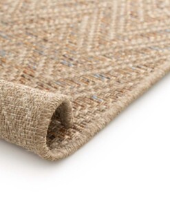 Buitenkleed zig-zag  - Corde Chevron naturel/sunset