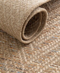 Buitenkleed zig-zag - Corde Chevron naturel/sunset Buitenkleed zig-zag - Corde Chevron naturel/sunset
