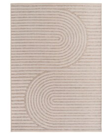 Buitenkleed - Mira Curve beige - overzicht, thumbnail